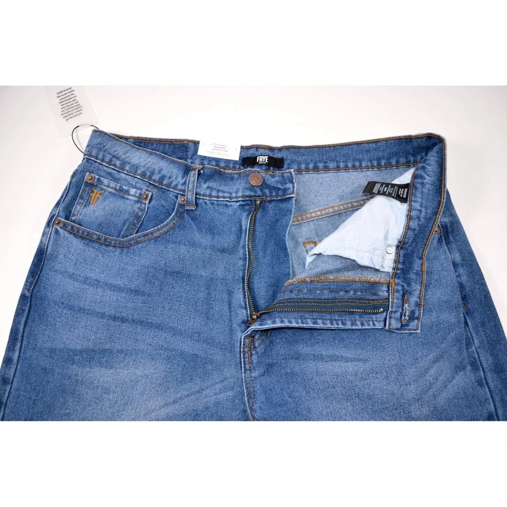 Frye Slim Bootcut 5-Pocket 100% Cotton Denim Jeans Mens 34x30 Medium Wash Nwt's